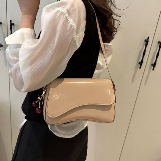 Small Square Shoulder Bag For Work And Commuting Worn Under The Arm