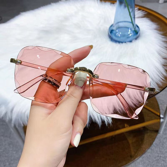 Rimless Square Sunglasses For Women